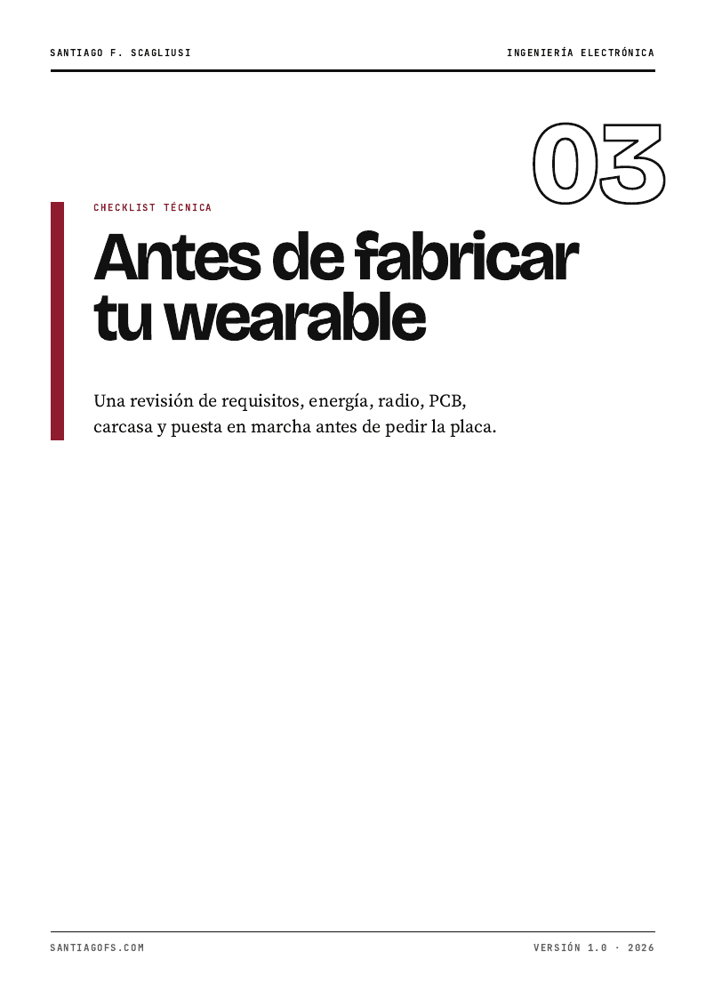 Portada de la checklist Antes de fabricar tu wearable